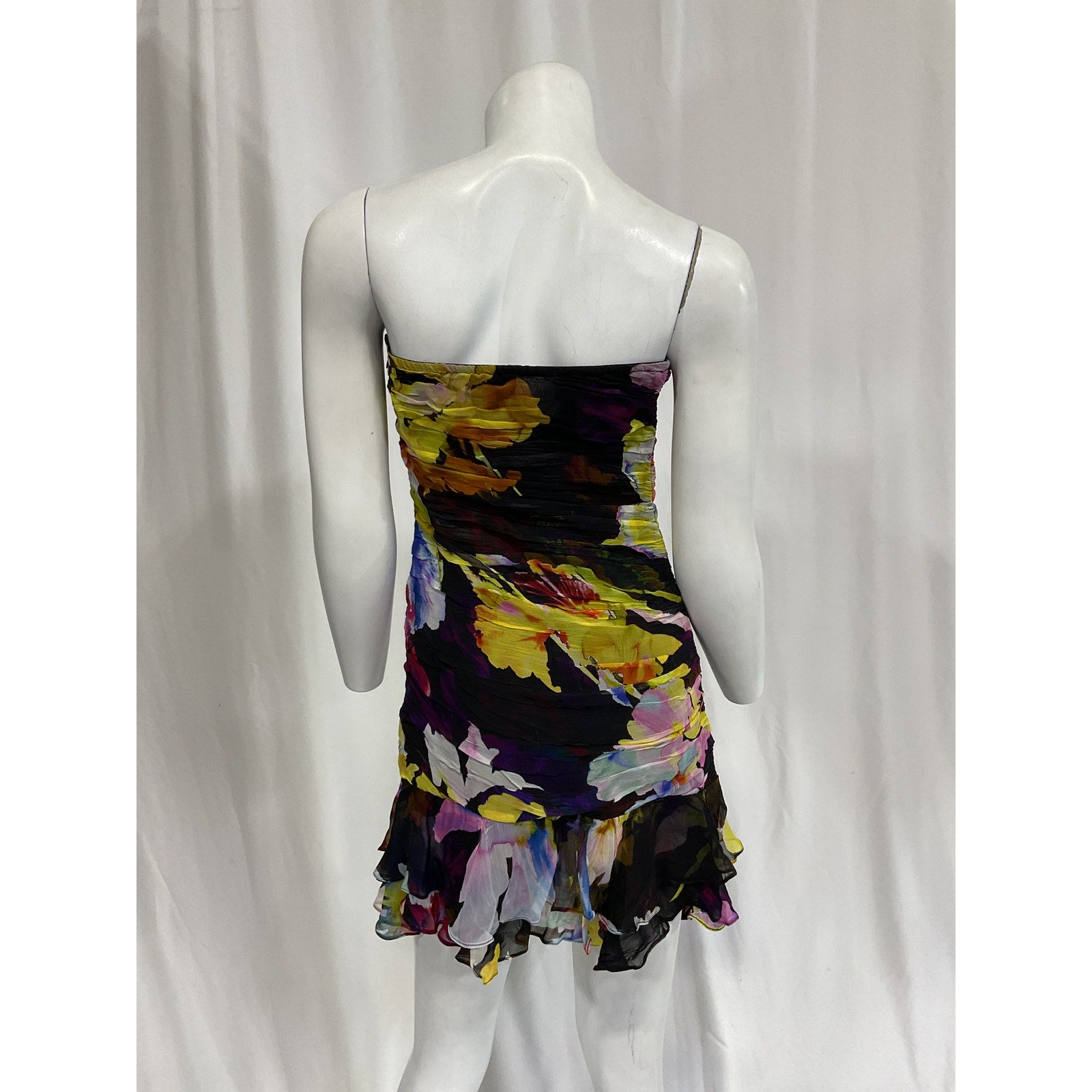 Rococo Sand Black Chiffon Mini Dress Size XS