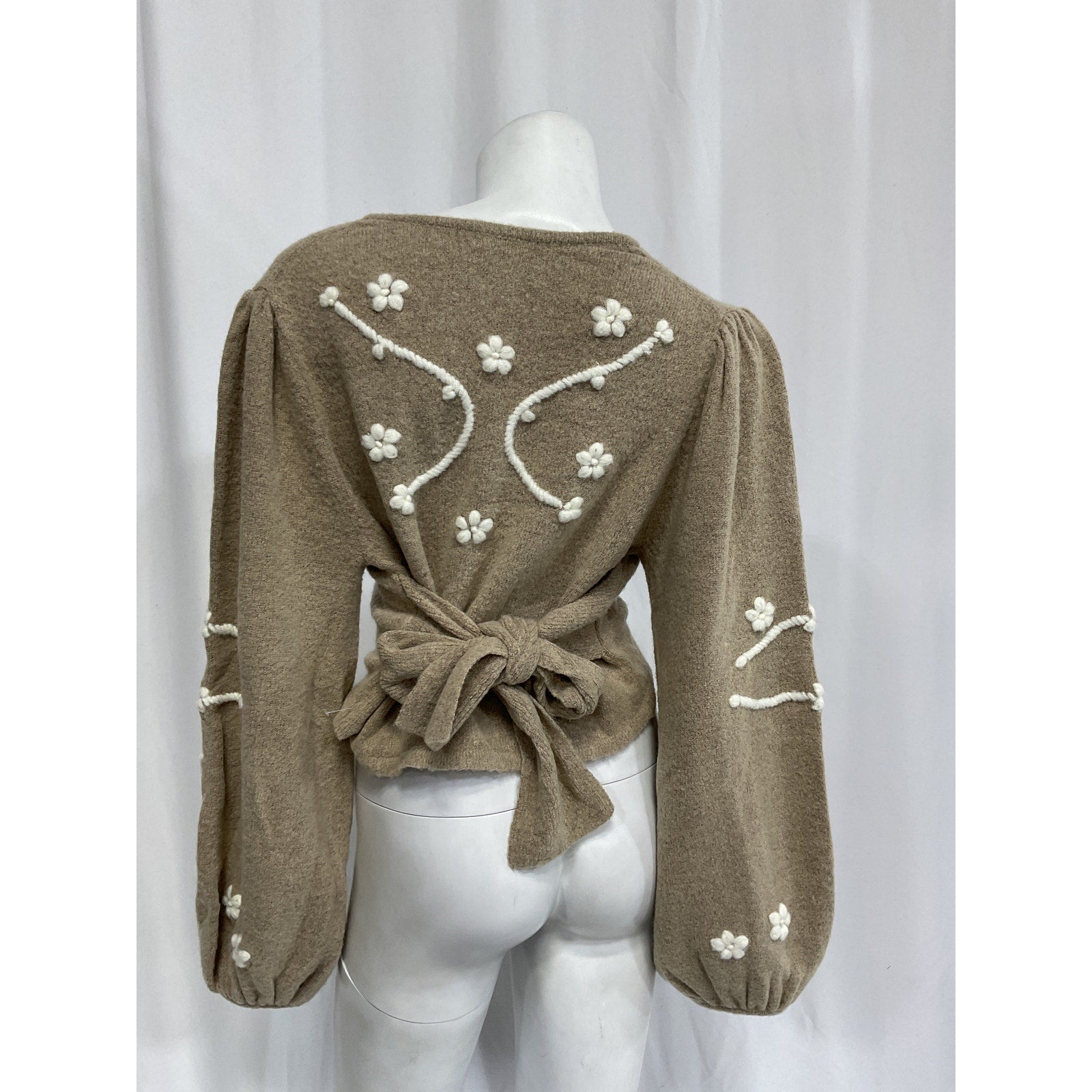 For Love & Lemons 'Adalyn' Tan Cardigan Size S