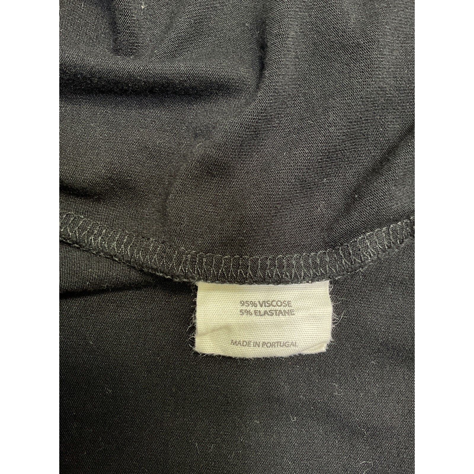 Hatch The Perfect Black Viscose Long Sleeve Tee Size 4