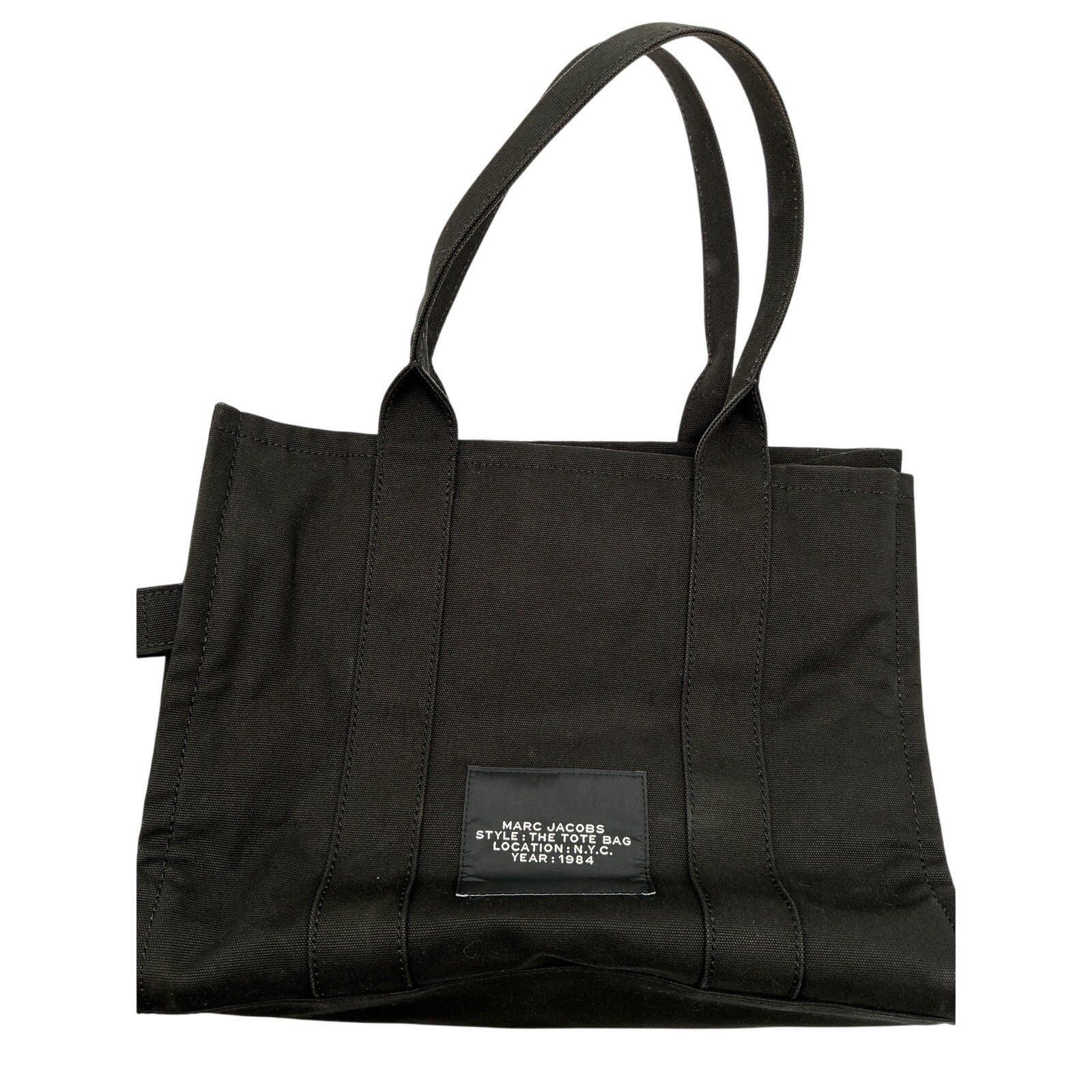 Marc Jacobs 'Traveler' Black Cotton Tote
