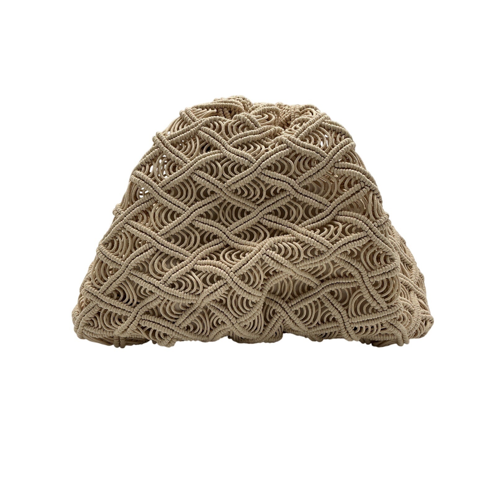 Cleobella 'Nia' Ivory Woven Textile Crochet Bag