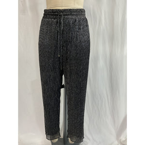 Patbo Black Lurex Jogger Pant Size L