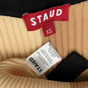 Staud Ribbed Multicolor Cargo Cardigan Size XS