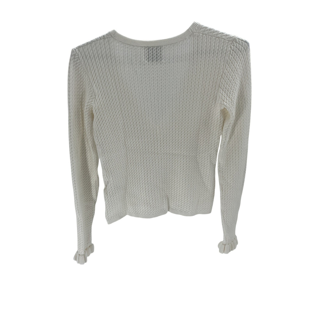 Posse 'Iris' White Viscose Cardigan Size XS