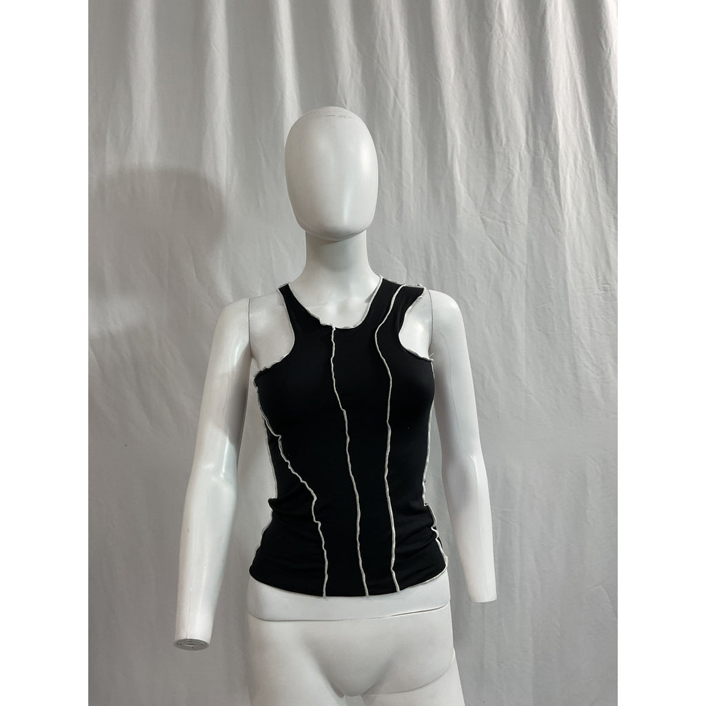 The Line By K 'Yamilet Merrow' Black Tank Size XS