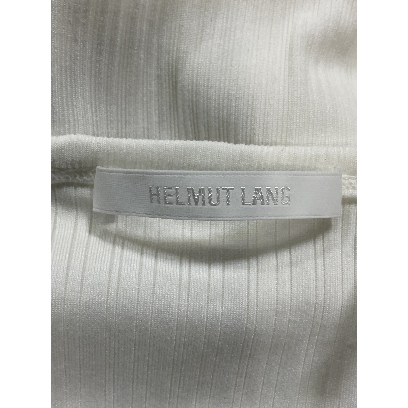 Helmut Lang 'Square' White Square Neck Long Sleeve Cardigan Size S