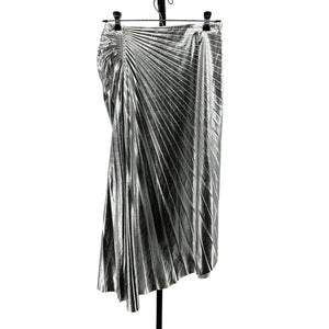 A.L.C. 'Tori' Silver Polyester Skirt Size 2 - NWT