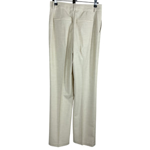 L'Academie Tailored Cream Hendry Trousers Size S