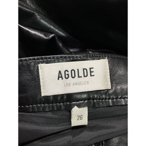 Agolde Recycled Black Riley Long Pants Size 26