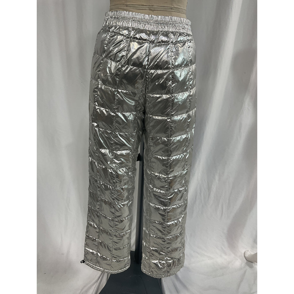 Mackage 'Aeryn' Silver Metallic Down Ski Pants Size S