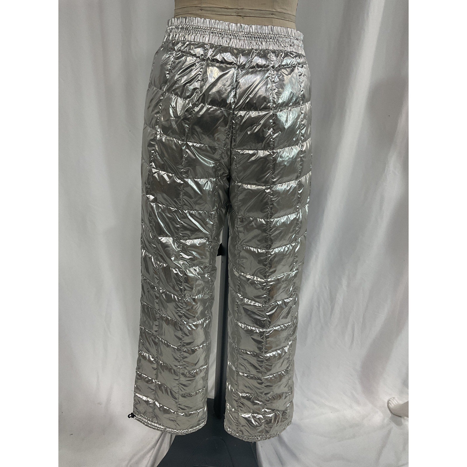 Mackage 'Aeryn' Silver Metallic Down Ski Pants Size S