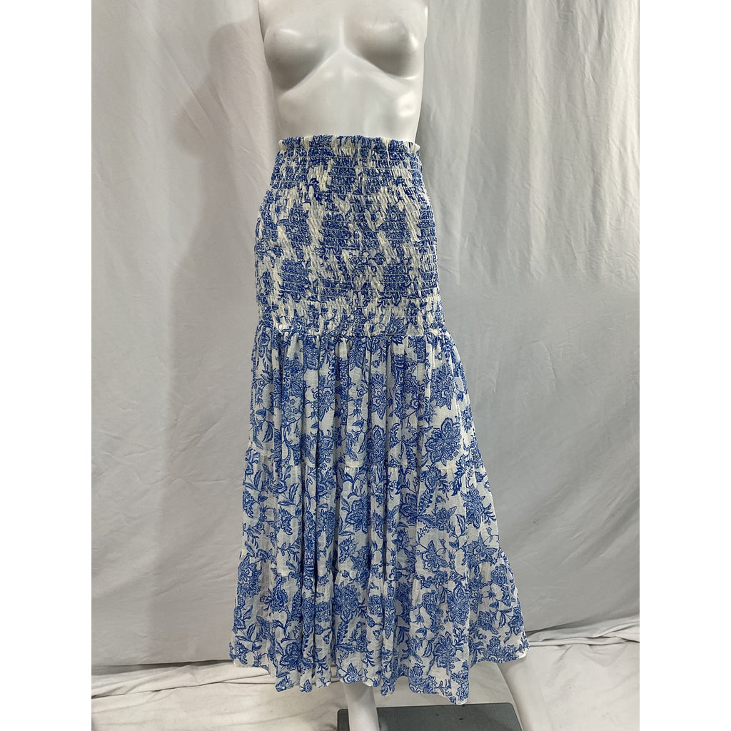 Misa Los Angeles 'Lola' Blue Voile Convertible Skirt Size S
