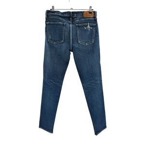 Moussy Distressed Blue Swillburg Skinny Denim Jeans Size 28