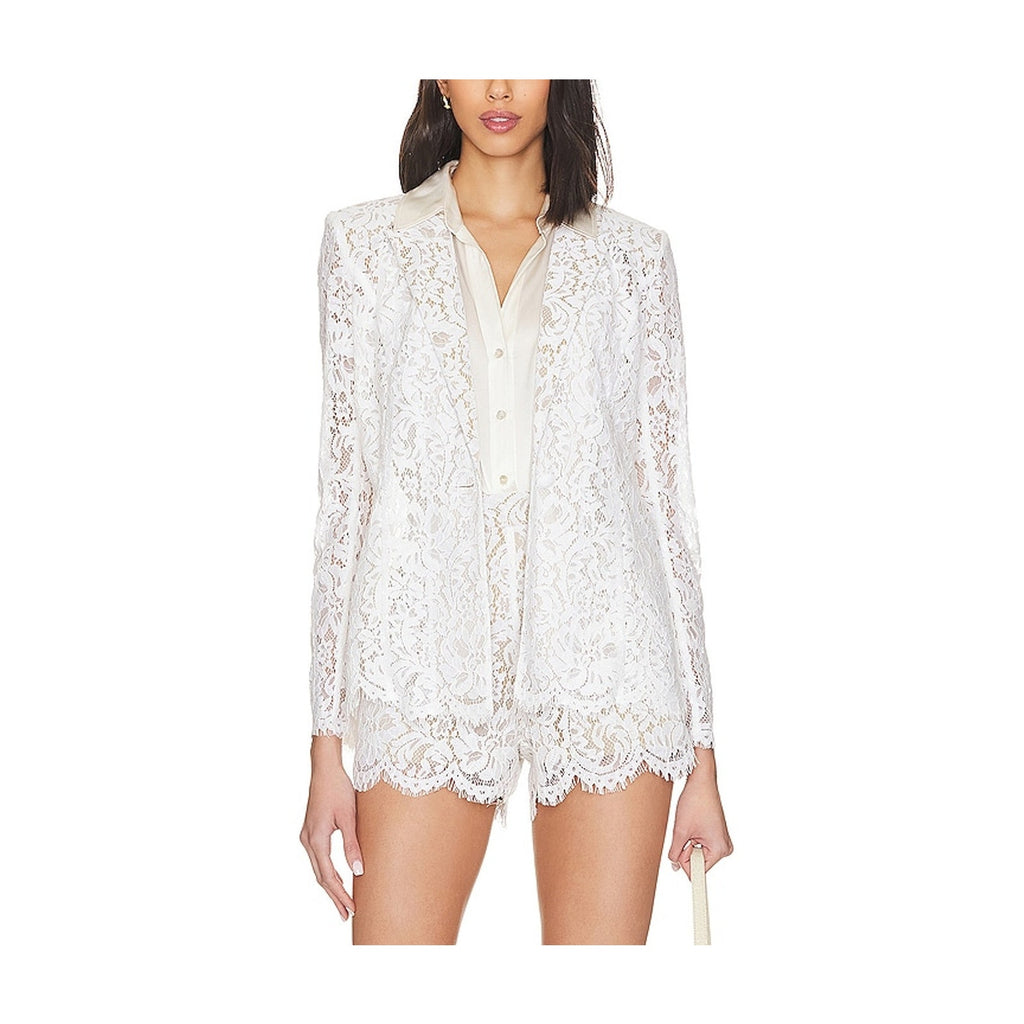 L'Agence 'Clementine' White Nylon Blazer Size 2