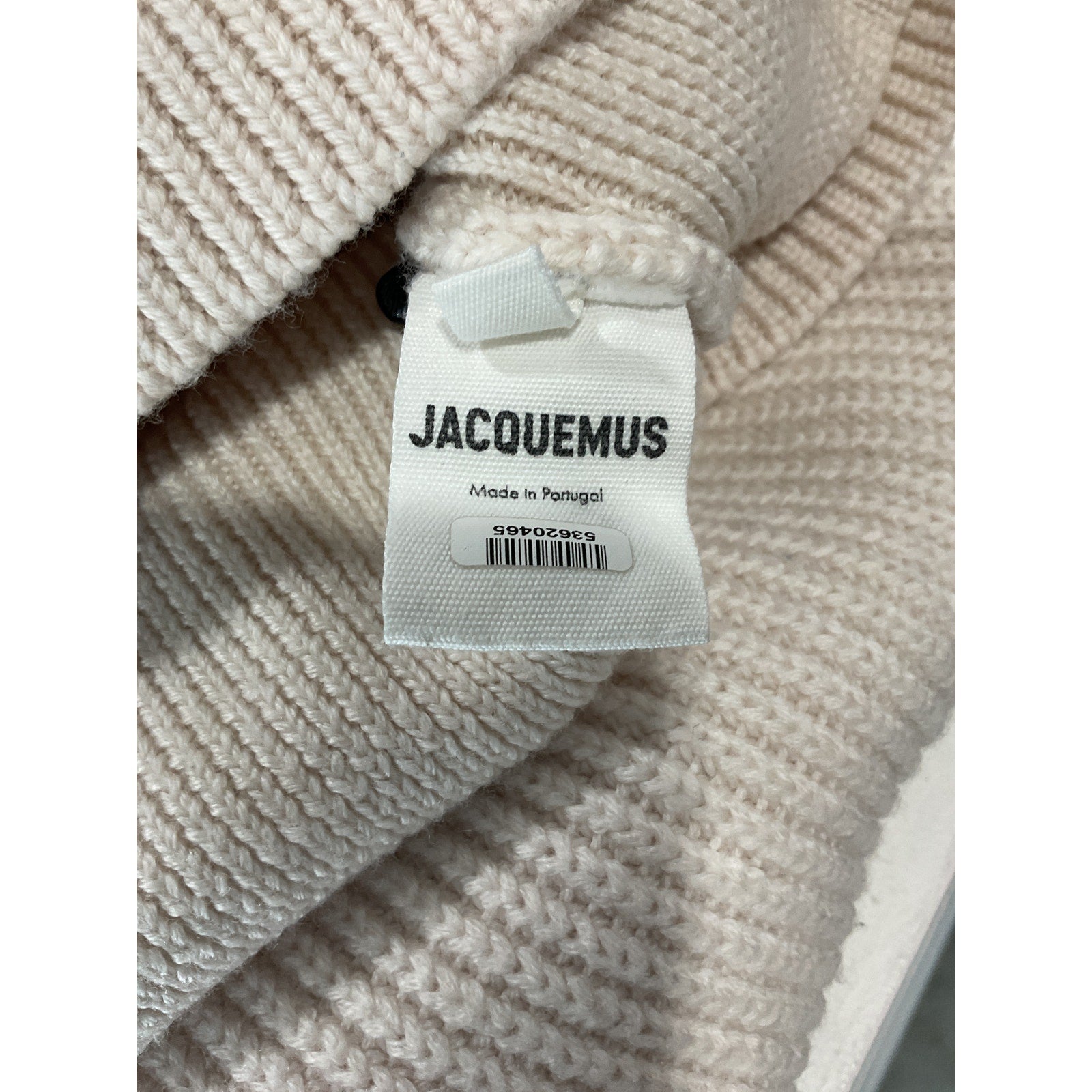 Jacquemus 'La Maille' Cream Wool Risoul Jumper Size 36