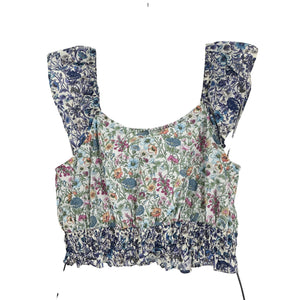 LoveShackFancy Floral Multicolor Drea Top Size XS
