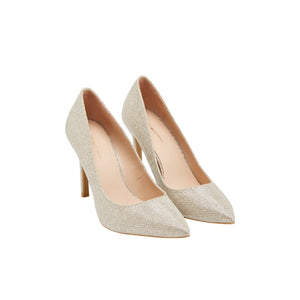 Stuart Weitzman Sparkly Silver Dancer 95 Pump Heels Size 8 B