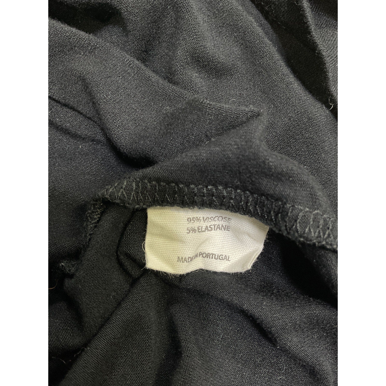 Hatch 'The Perfect' Black Viscose Vee Size 0