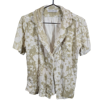 Faithfull The Brand Floral Neutral Montina Size 4 Shirt