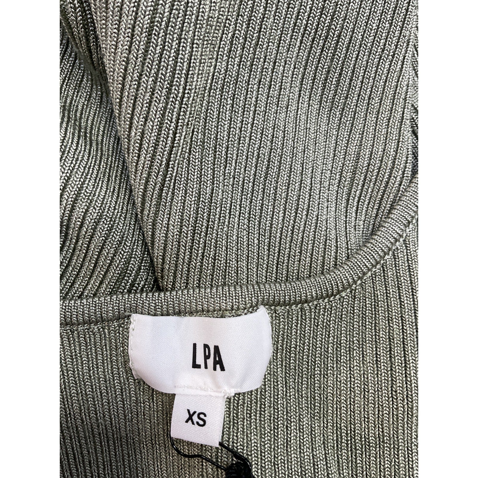 Lpa 'Karter' Green Rayon Knit Midi Dress Size XS - NWT