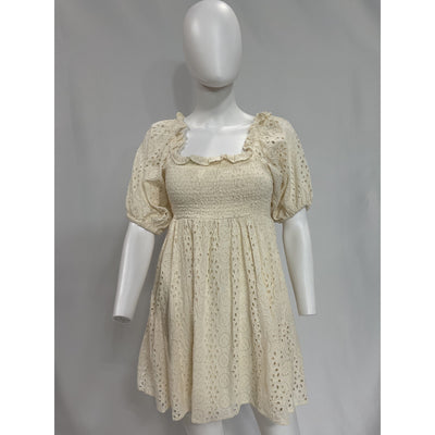 Cleobella 'Lucca' White Mini Dress Size S