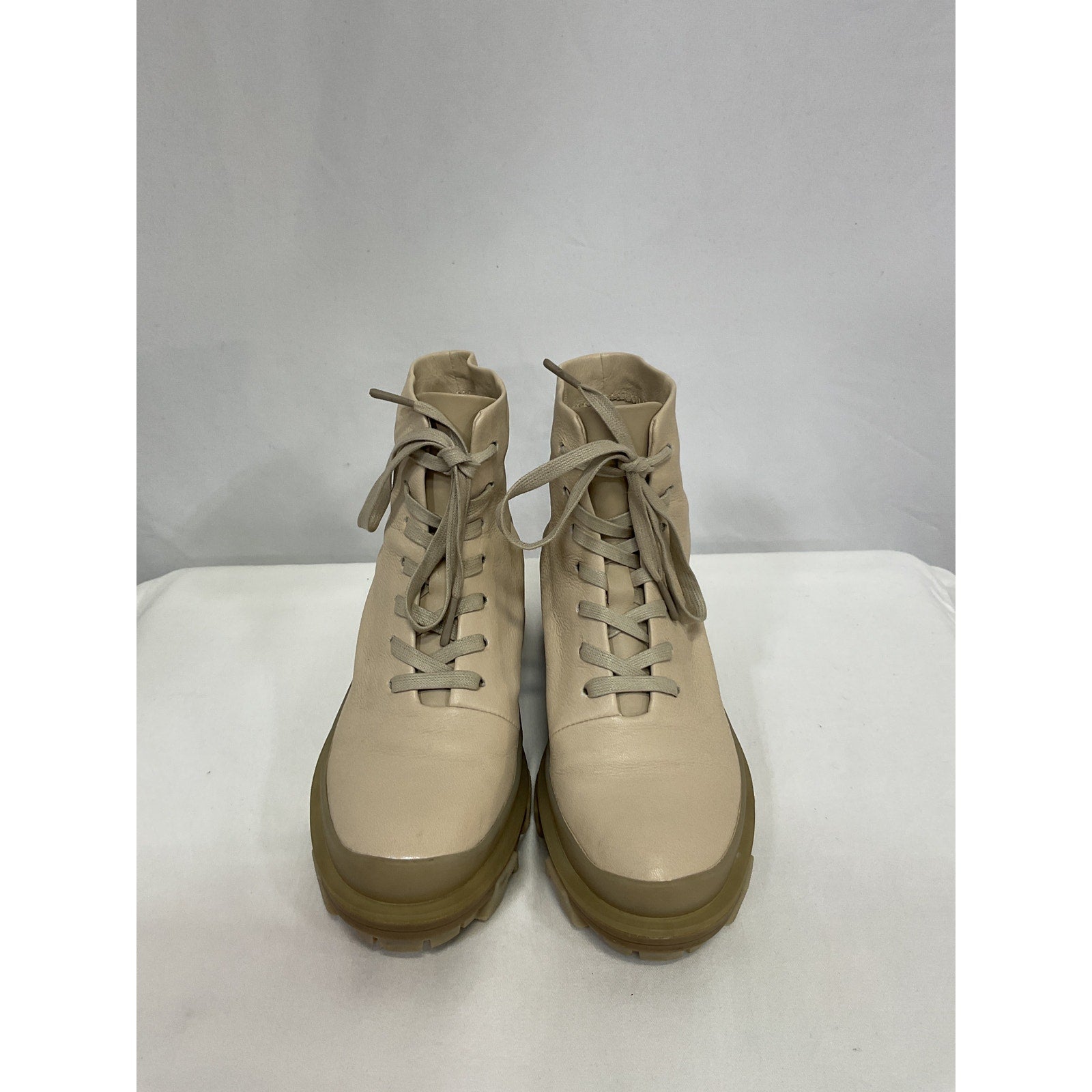 Rag & Bone 'Shiloh' Grey Leather Hikers Size 35