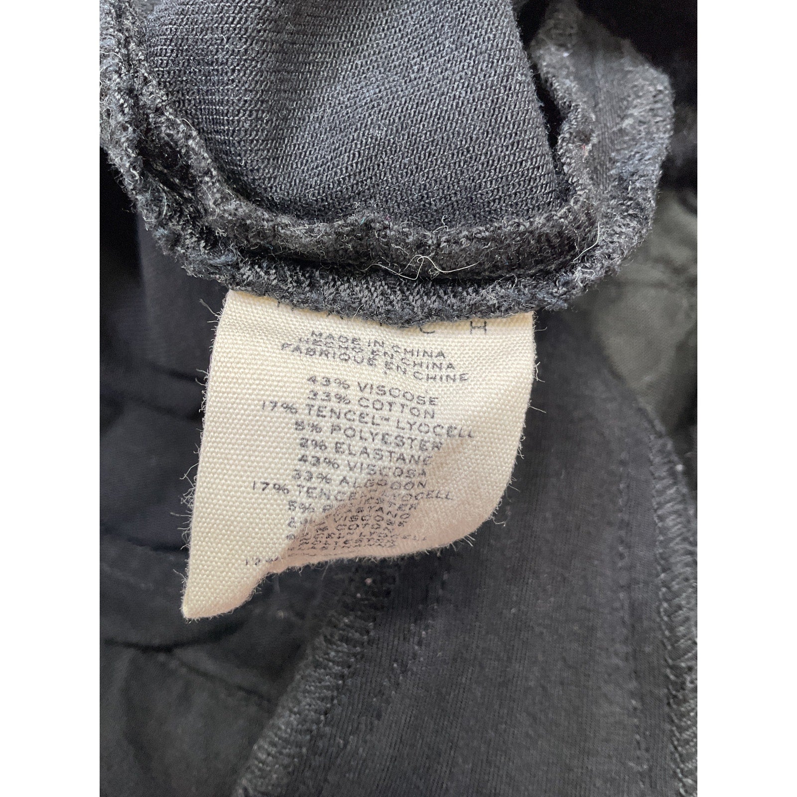 Hatch The Slim Maternity Black Cotton Denim Jean Size 29