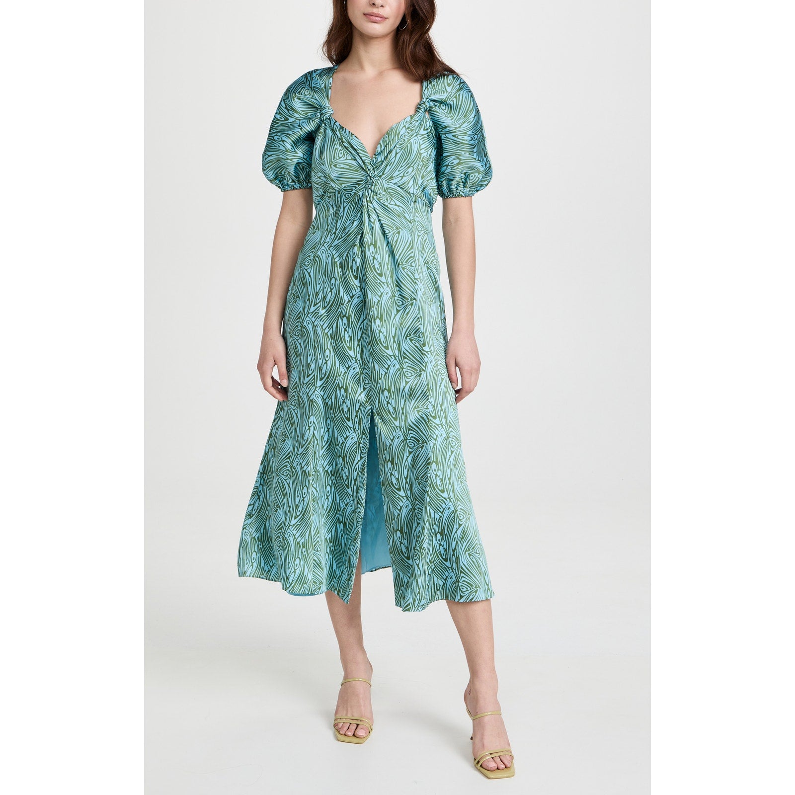 Cinq A Sept 'Marice' Blue Polyester Dress Size 8
