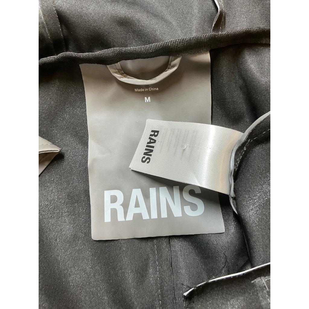 Rains 'Storm' Grey Polyester Breaker Jacket Size M