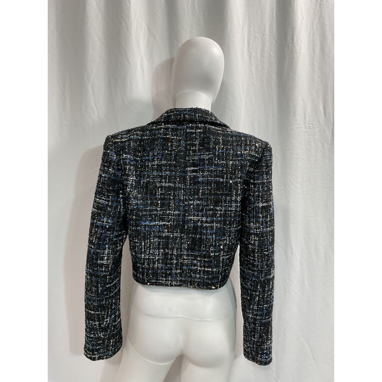 Cami Nyc 'Ash' Black Tweed Jacket Size M