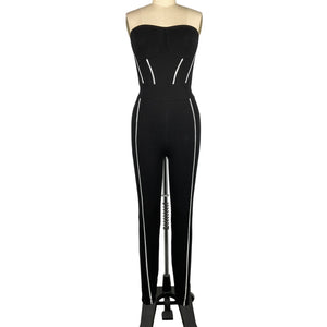 Rta Sleek Black Otavia Jumpsuit Size S