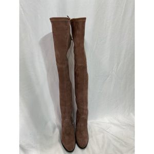 Stuart Weitzman 'Highland' Tan Suede Leather Boot Size 6