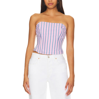 Favorite Daughter Striped Multicolor Lanai Bustier Size 6
