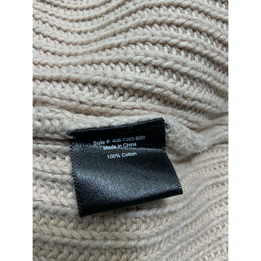 Jenni Kayne 'Cotton' Tan Fisherman Sweater Size XS