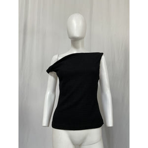Rag & Bone Black Polyester Lou Off Shoulder Top Size M