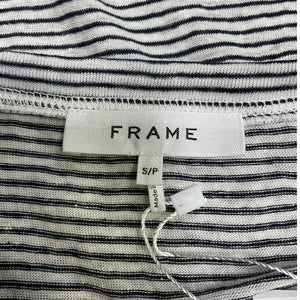 Frame Striped White Muscle Tee Size S