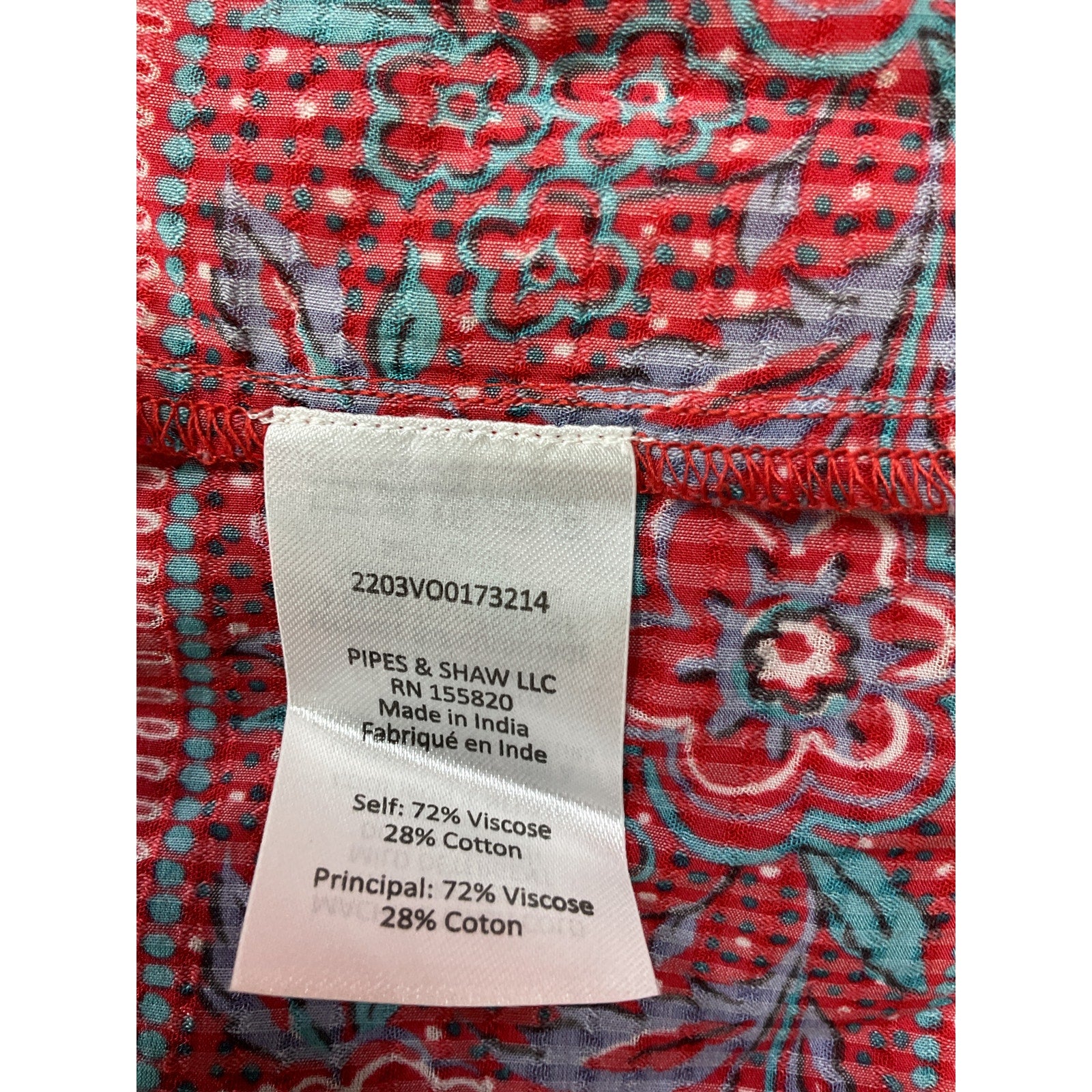 Veronica Beard 'Serence' Red Floral Skirt Size M