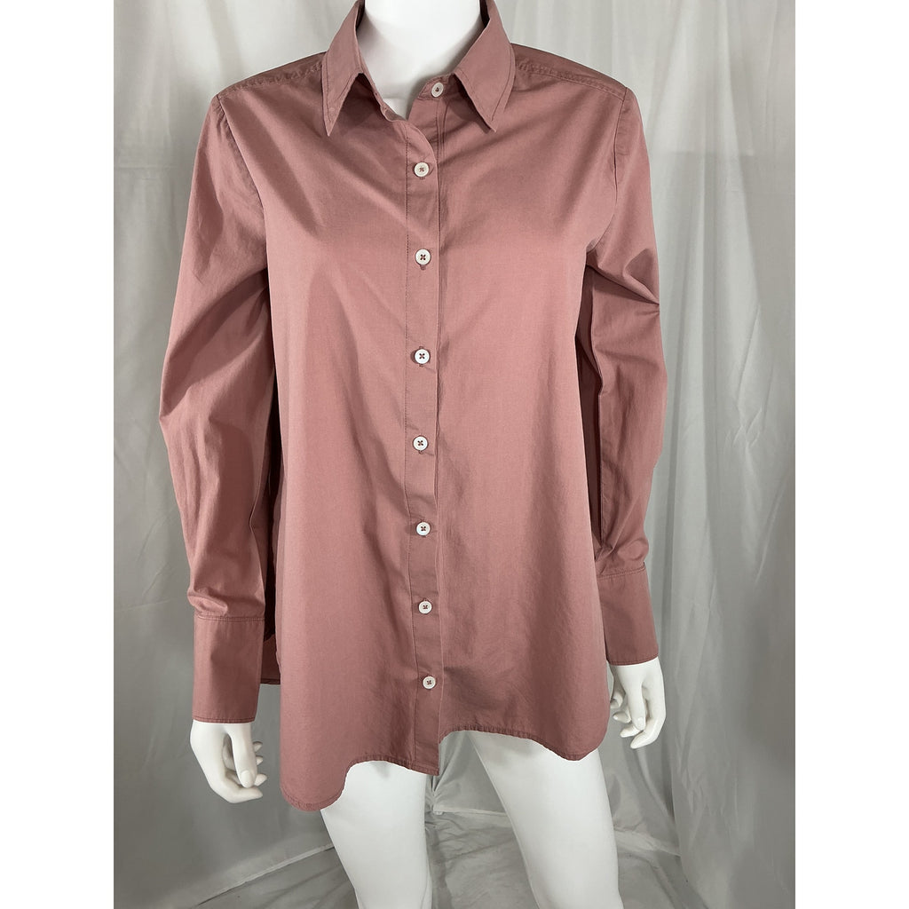 Hatch 'The Classic' Pink Buttondown Blouse Size 0