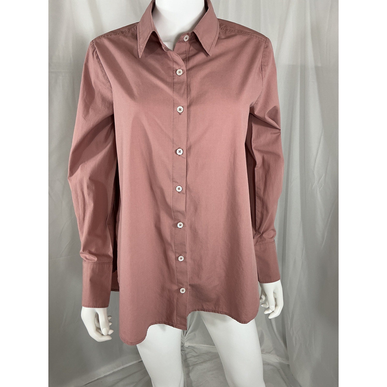 Hatch 'The Classic' Pink Buttondown Blouse Size 0