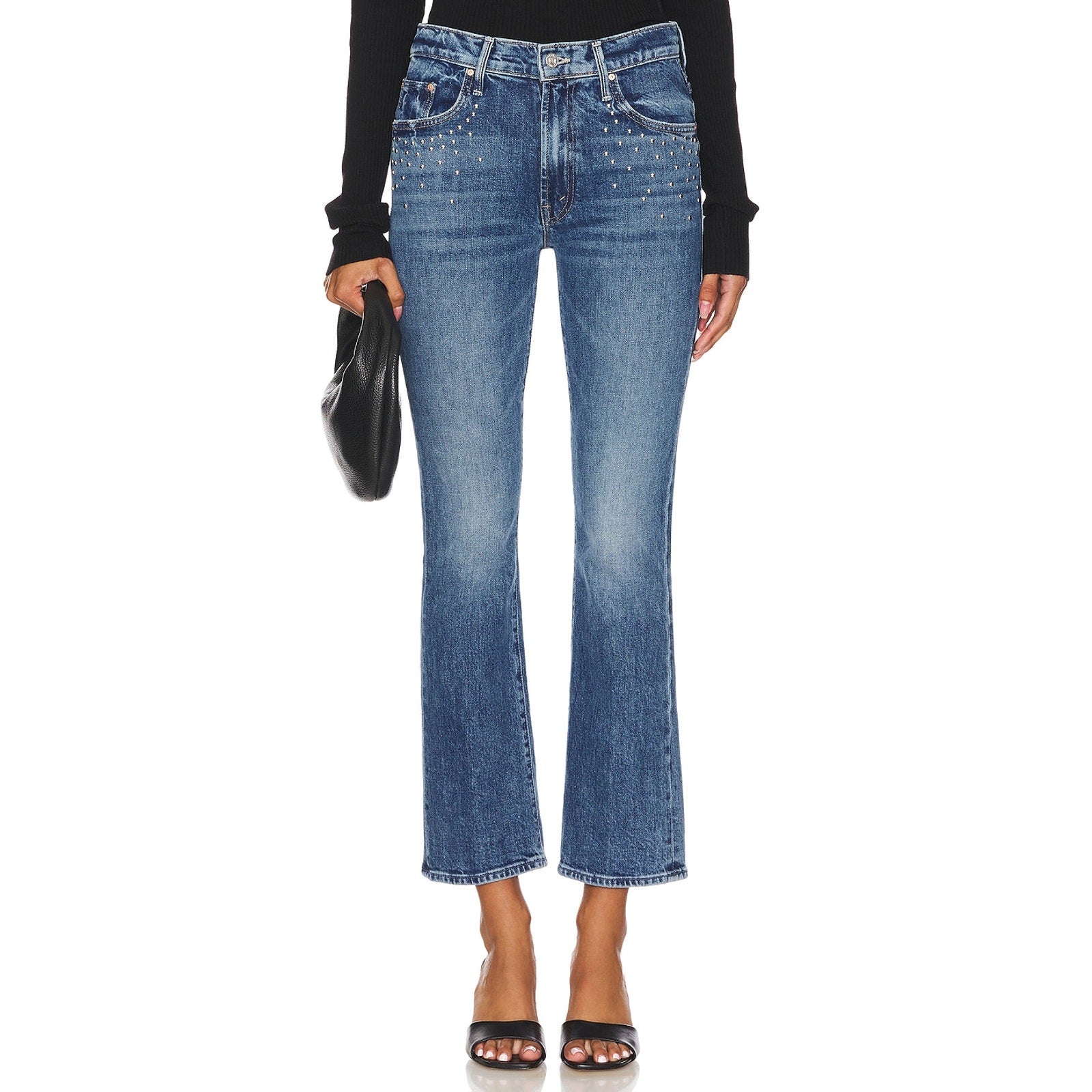 Mother The 'Insider' Blue Cotton Flood Jean Size 26