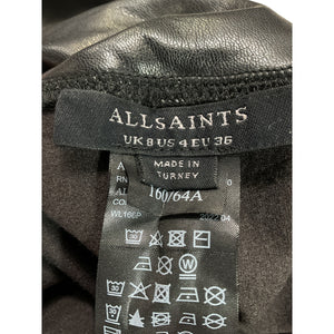 Allsaints High Rise Black Cora Leggings Size 4