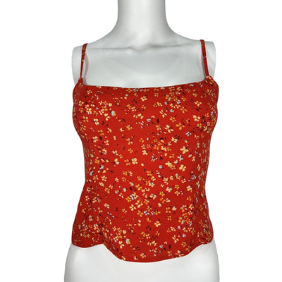 Reformation Floral Red Harley Cami Size 2