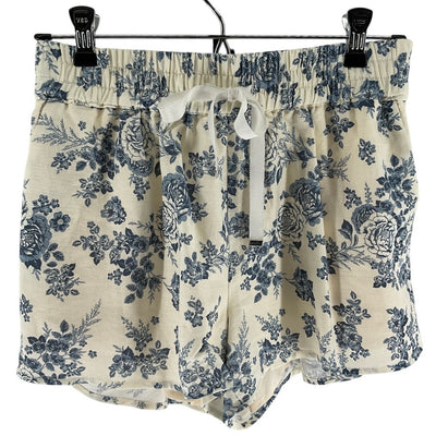 Cami Nyc Linen Floral Blue Jillian Shorts Size XS