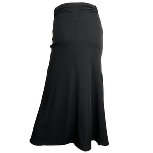 Christopher Esber Ruched Black Orbit Midi Skirt Size 4