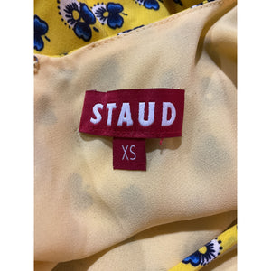 Staud Printed Soleil Calico Bellamy Dress Size XS