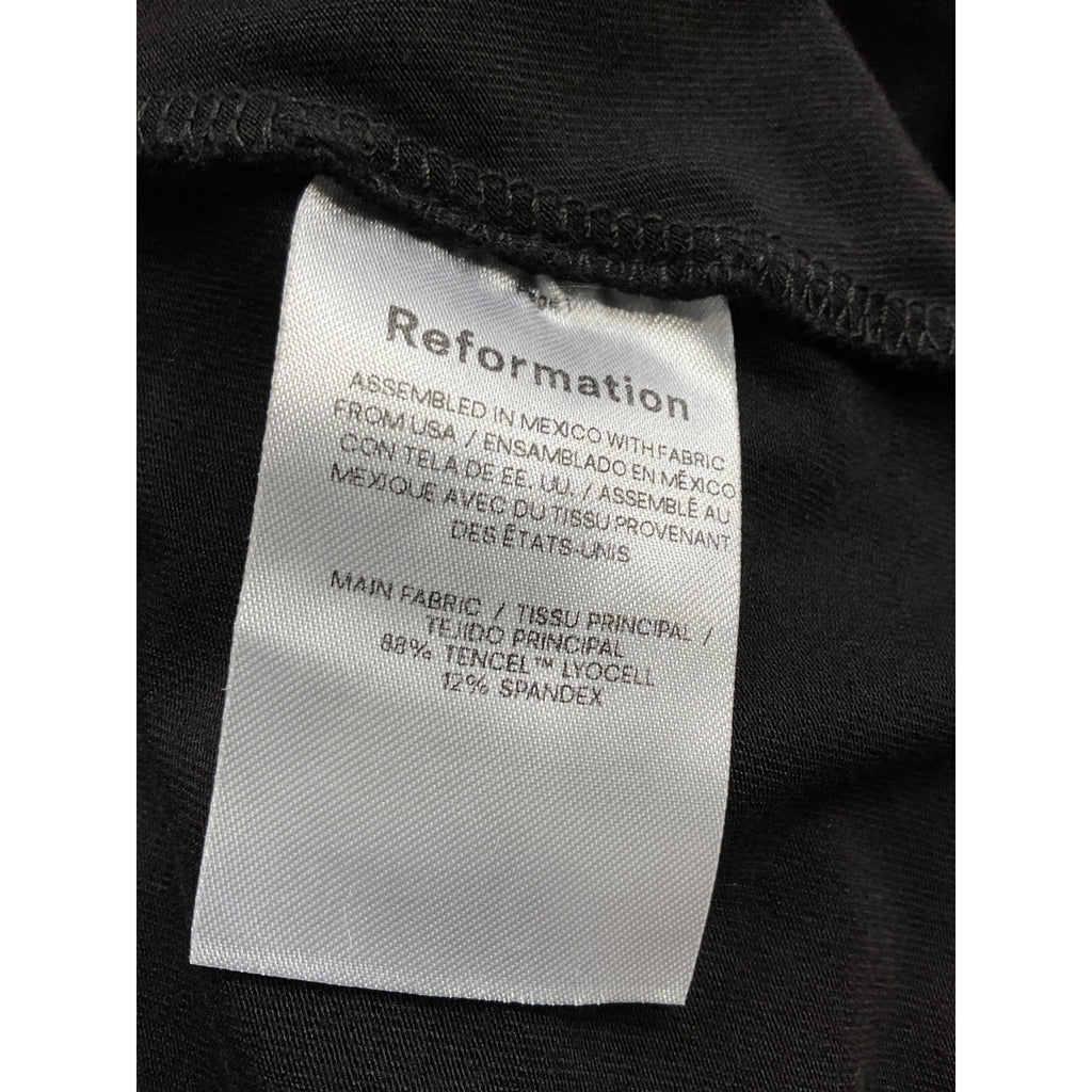 Reformation 'Adalynn' Black Knit Two Piece Size L