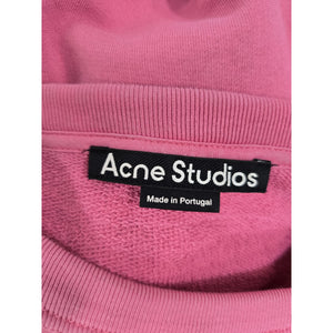 Acne Studios Signature Bright Pink Fairah Face Patch Size Small Sweatshirt