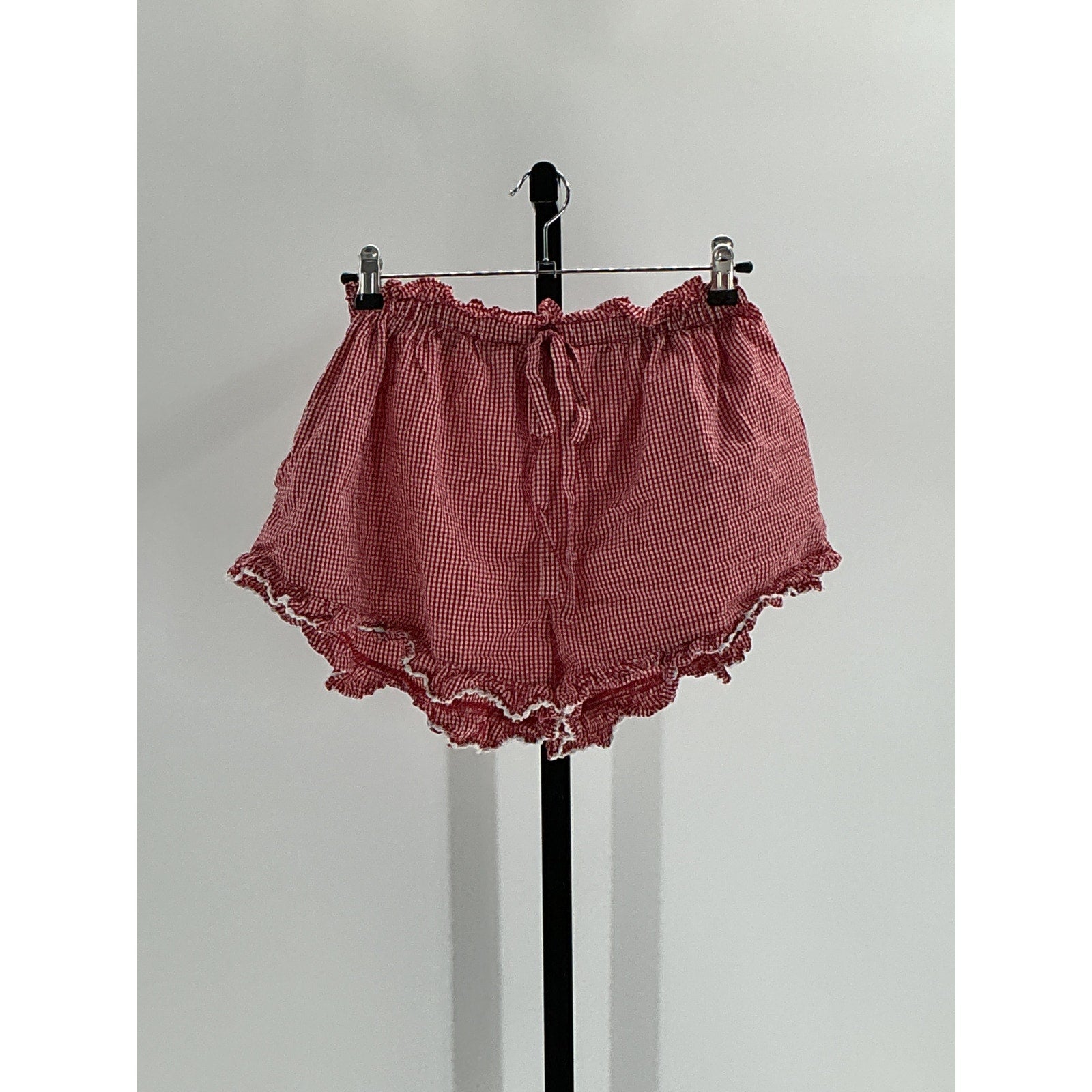 D�en 'Luella' Red Cotton Short Size S