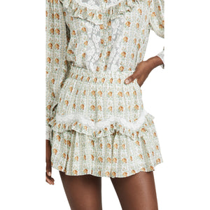 Loveshackfancy Ruffled Apricot Ice Piccolo Skirt Size P