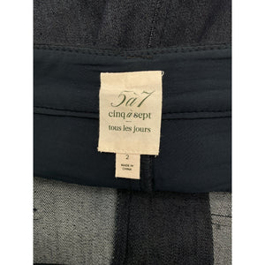 Cinq à Sept Braided Navy Indigo Gaelle Shorts Size 2